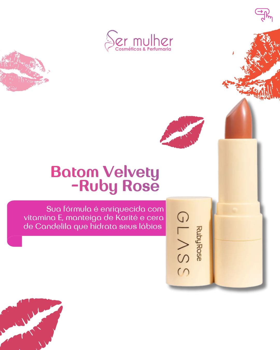 Batom Velvety Ruby Rose